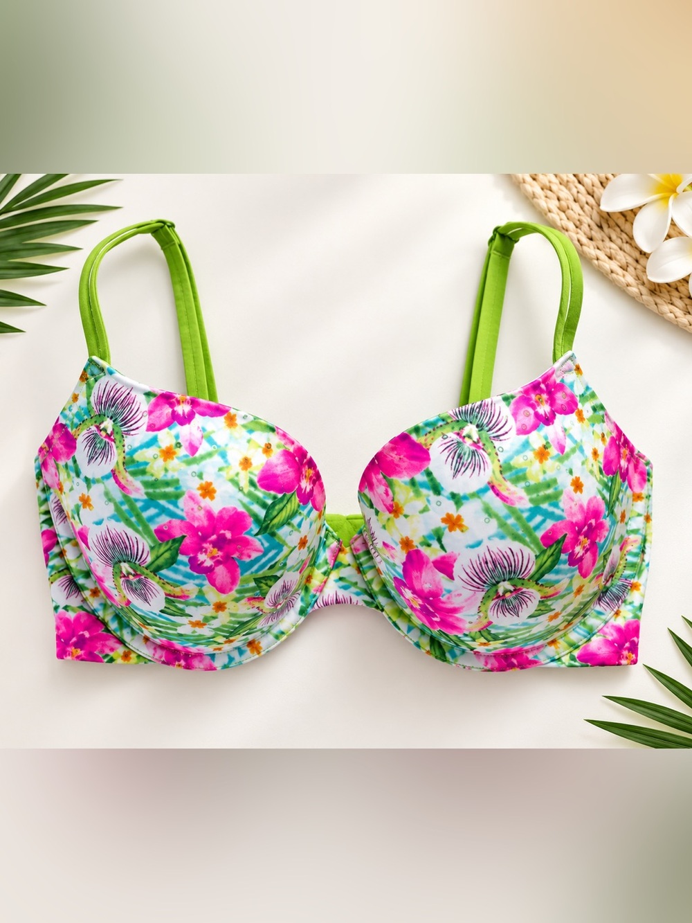 Victoria's Secret Tropical Floral Underwire Demi Bra